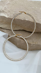 “Gypsy” Diamond Hoops