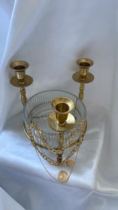 Brass Vessel Candelabra