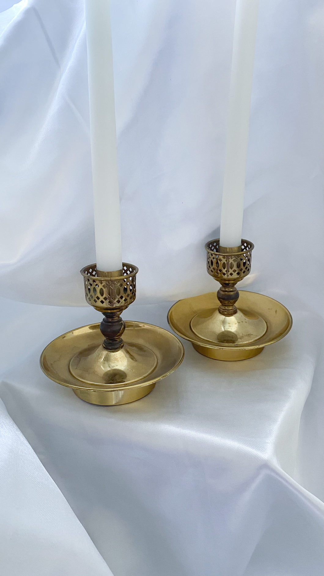 Antique Brass Candle Holder